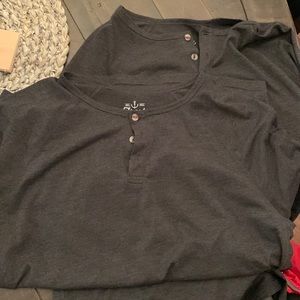 Men's Fresh Clean Tees long sleeve Henley (2) size large